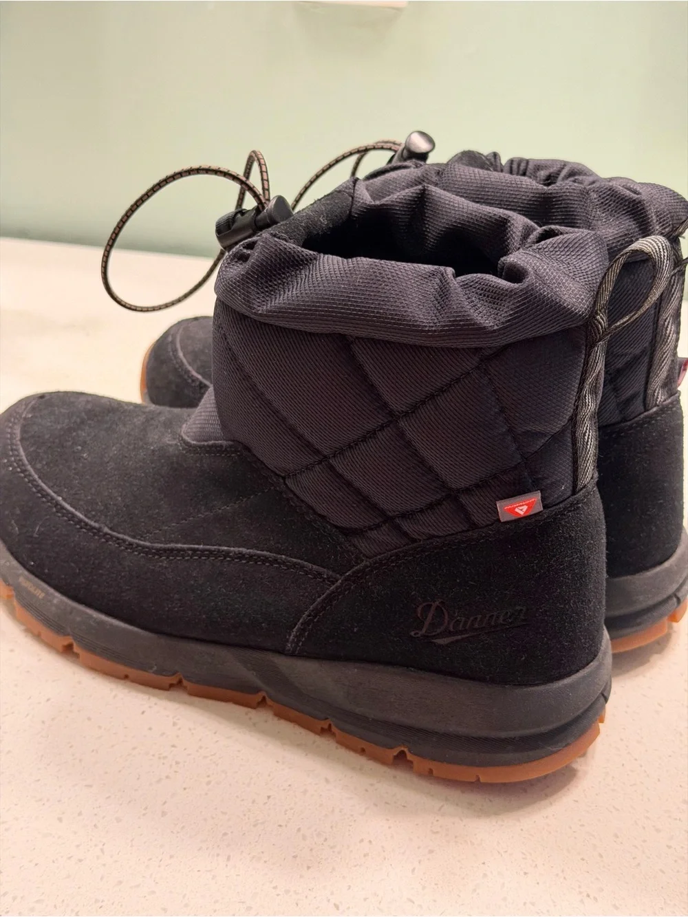 Danner Women’s Insulated Winter Snow Boots Black Suede Size 8